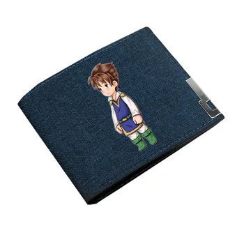 Аниме-игра Final Fantasy Wallet Boy Gril Мультяшный кошелек для монет Подростковый холщовый кошелек, повседневный держатель для наличных денег, двойной короткий кошелек