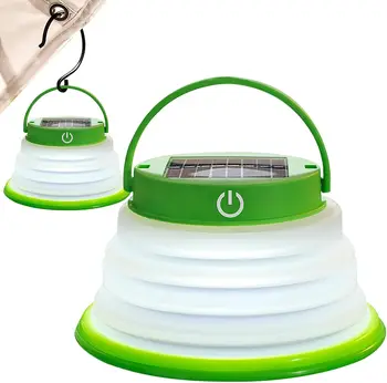 Портативный светодиодный солнечный походный фонарь IPX6, водонепроницаемый перезаряжаемый походный фонарь для внутреннего семейного аварийного освещения/пеших прогулок