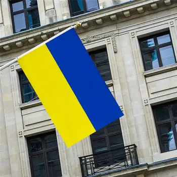 Украинский Флаг Сине-Желтый Флаг 60X90/90x150 см Сине-Желтый Ua Ukr Флаг Украины Для Украшения Национального Флага Украшение Дома