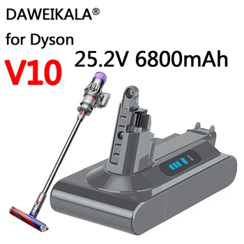 для Dyson Battery SV12 6800 мАч 100 Втч Сменная батарея для Dyson V10 battery V10 Absolute V10 Fluffy cyclone SV12 Battery