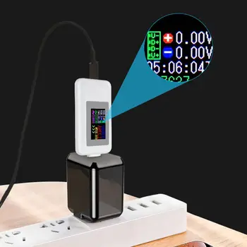  Цветной дисплей KWS-1902C Type-C, USB-тестер, монитор текущего напряжения, измеритель мощности