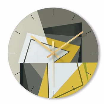Настенные часы Nordic Art без звука для домашнего декора 12-дюймовые современные минималистичные настенные часы Простые декоративные настенные часы