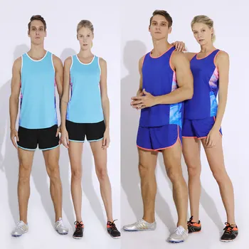Мужские Женские камзолы, жилет + шорты, комплект для соревнований по бегу, спортивная одежда для легкой атлетики, костюм для спринтерского бега, футболки, одежда для марафона