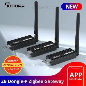 1-5ШТ SONOFF ZB Dongle Plus USB Zigbee Gateway Analyzer Захват интерфейса Zigbee 2MQTT с антенной Работает в серии Sonoff Zigbee