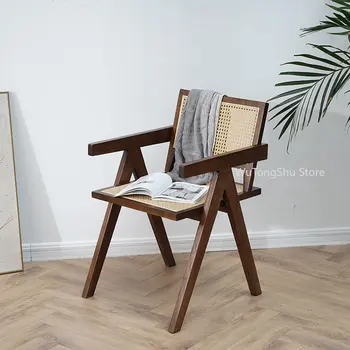 Креативные обеденные стулья в скандинавском стиле, Деревянные стулья для гостиной, Столовая, стул для спальни, мебель для дома для взрослых, WYH