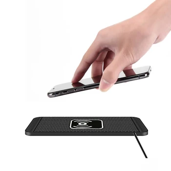 Силиконовый коврик для беспроводного зарядного устройства, нескользящее индукционное зарядное устройство, быстрая зарядка USB Type C для iPhone для Samsung