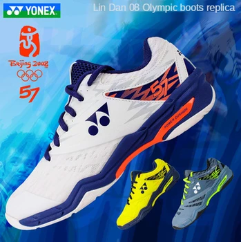 Оригинальные кроссовки для бадминтона Yonex SHB57ex, теннисные туфли, ультралегкие дышащие мужские и женские спортивные кроссовки LINDA power cushion