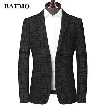 BATMO 2021 новое поступление, высококачественный клетчатый блейзер для мужчин, мужские куртки, большие размеры M-4XL M2272