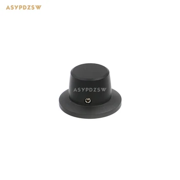 1 шт Шляпа в форме матового черного 38*22 Полностью алюминиевого усилителя с твердой ручкой потенциометра громкости