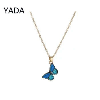 YADA 2023, модные подарки в форме бабочки в стиле хип-хоп, ожерелье для женщин, цепные ожерелья, праздничное подарочное ожерелье SE200057