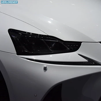 2 Шт Защитная пленка для автомобильных фар с Дымчато-черным оттенком, Виниловая Прозрачная наклейка TPU для Lexus IS 2016 2017 2018 2019 2020