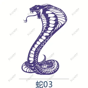 Водонепроницаемая временная наклейка с татуировкой сока, флэш-татуировка в виде Кобры, Змеи, животного, поддельная татуировка на руке, ноге, спине, боди-арт для мужчин и женщин