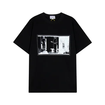 Летняя стильная черно-белая футболка Cav Empt Для мужчин И женщин, футболка оверсайз CAVEMPT C.E, футболка Оверсайз TopsTee