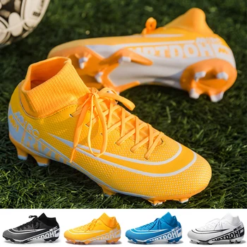 Детская футбольная обувь, уличные нескользящие спортивные ботинки, футбольные бутсы с футбольным покрытием, дышащая футбольная обувь, обувь для футзала Society