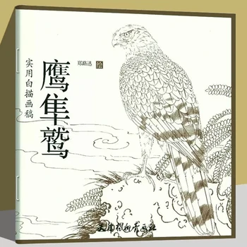 Китайская живопись Линейный рисунок Атлас Контурный эскиз Гун Би Бай Мяо Орел Книга по искусству животных Учебник