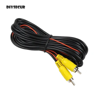 DIYSECUR 5 / 10 / 15 / 20 удлинительный кабель AV RCA/шнур видеокабеля + Разъем для камеры заднего вида и автомобильного монитора.