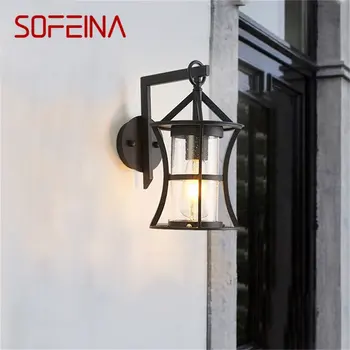 · Уличный классический настенный светильник SOFEINA, светодиодный светильник, водонепроницаемый IP65, бра для украшения дома, веранды, виллы